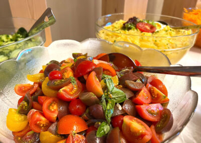 Gasthof Metzgerei Lamm Heimertingen - Tomatensalat bei Catering Event